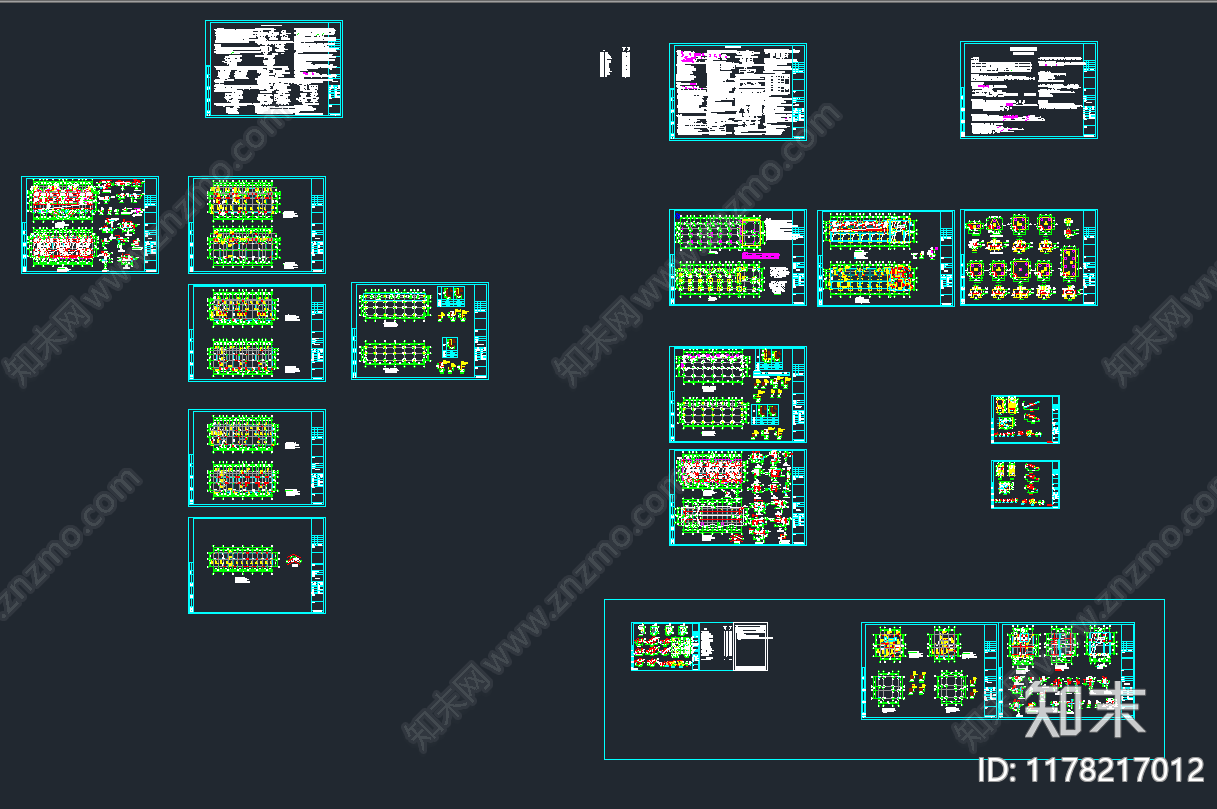 混凝土结构cad施工图下载【ID:1178217012】