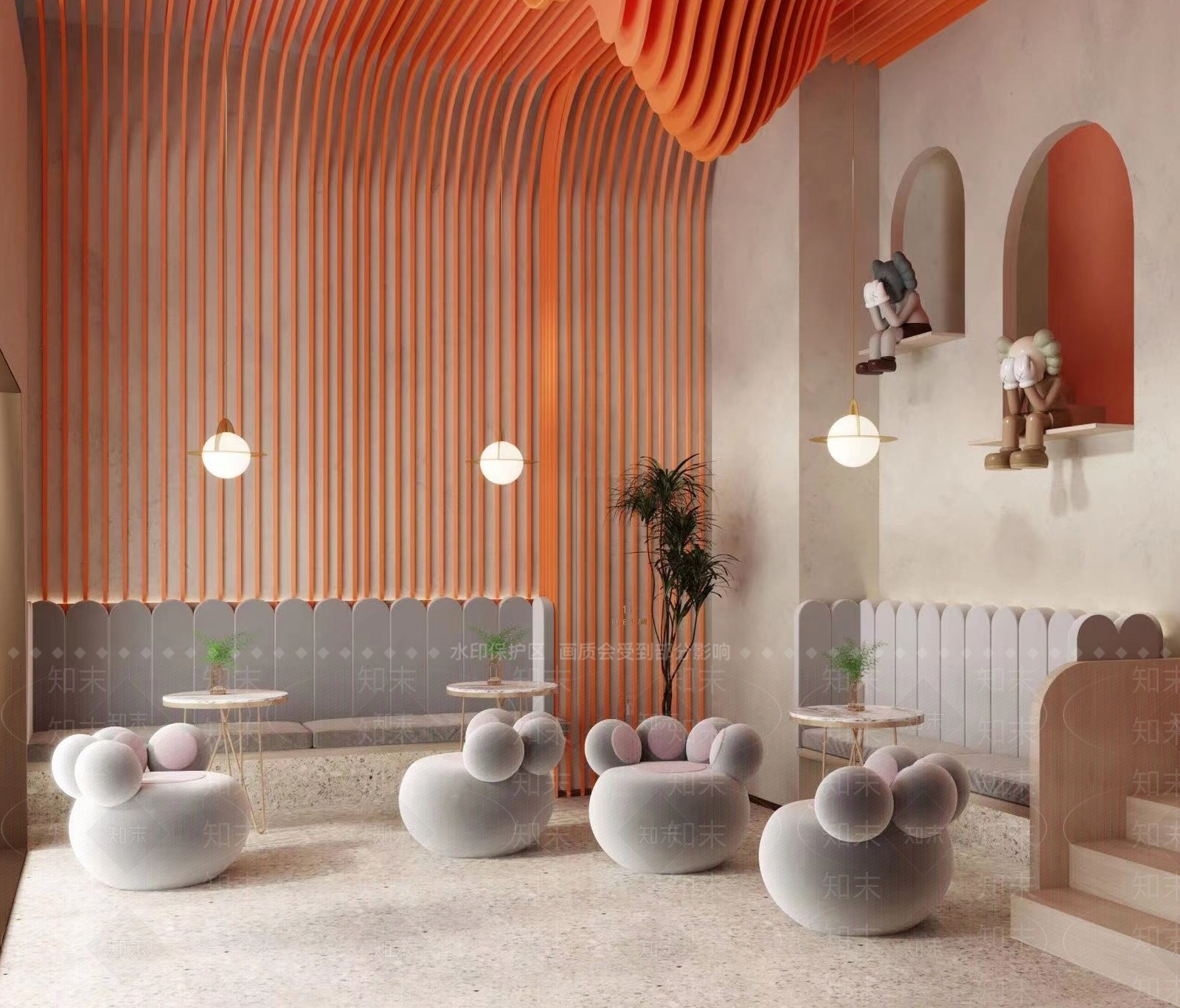 现代奶茶店3D模型下载【ID:1127803421】