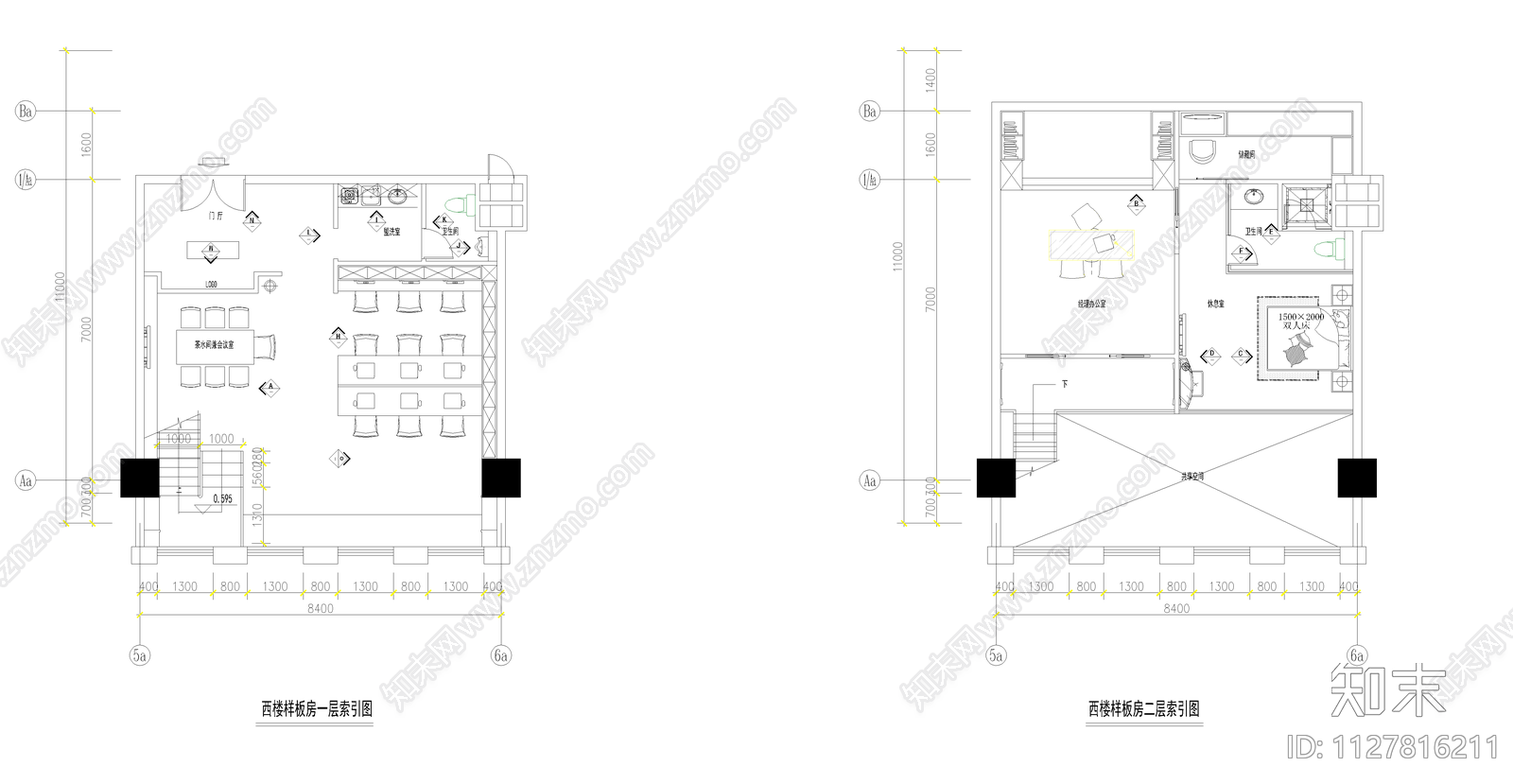办公室cad施工图下载【ID:1127816211】