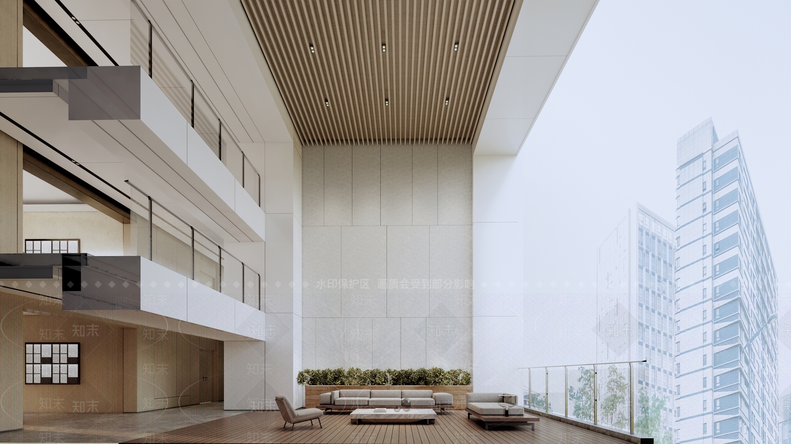 现代公寓办公高层SU模型下载【ID:1127827890】