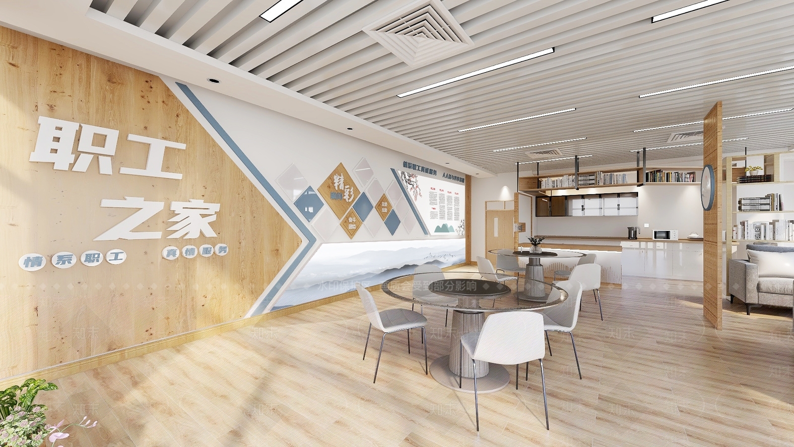 现代文化空间SU模型下载【ID:1127841561】