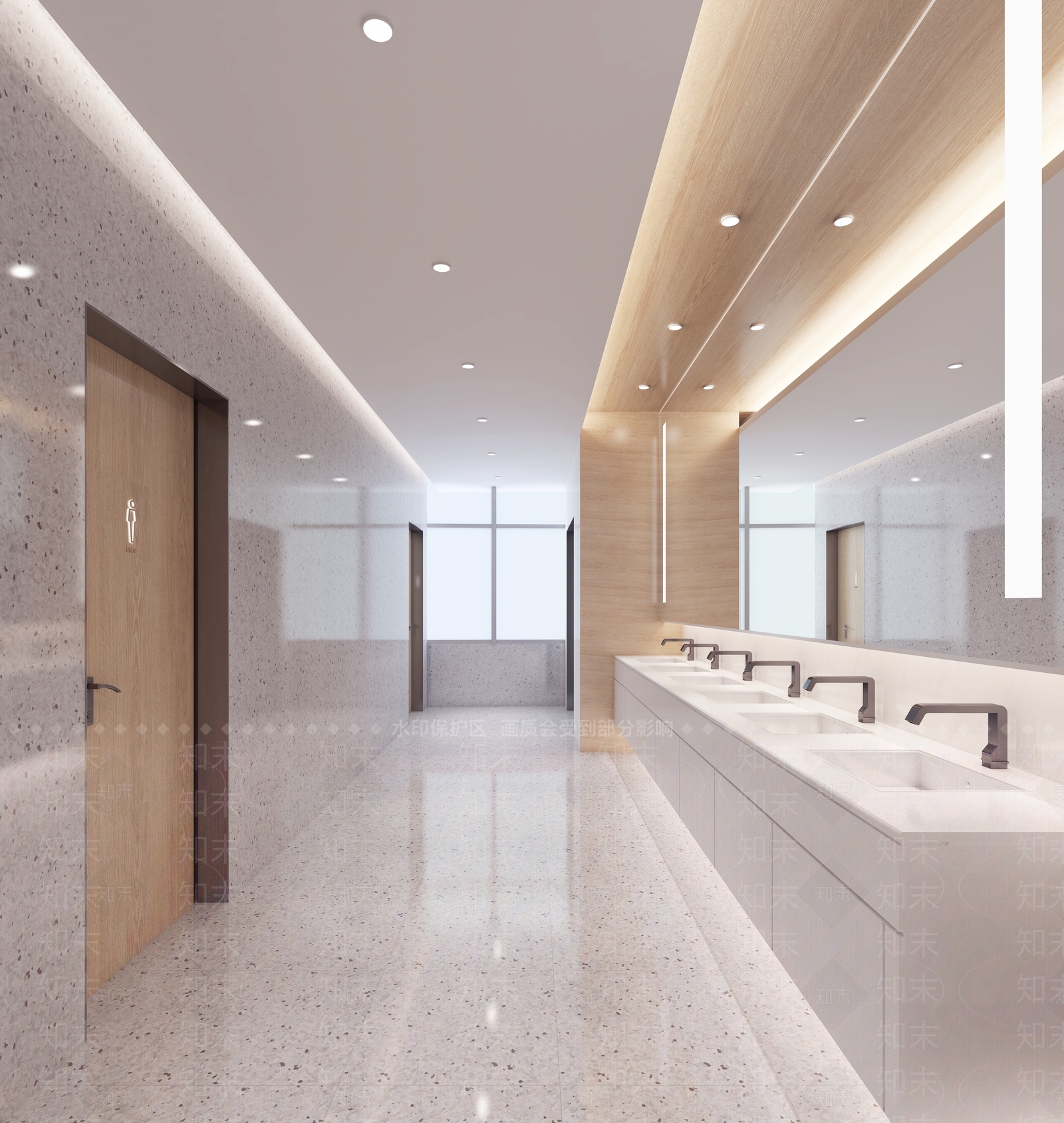 现代公共卫生间3D模型下载【ID:1127844826】
