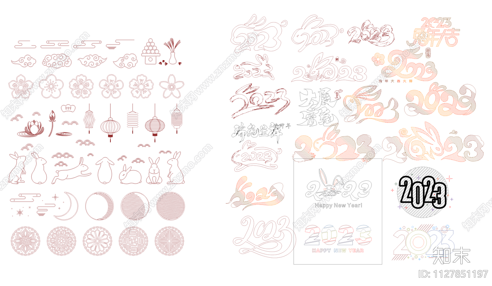 兔年CAD素材施工图下载【ID:1127851197】