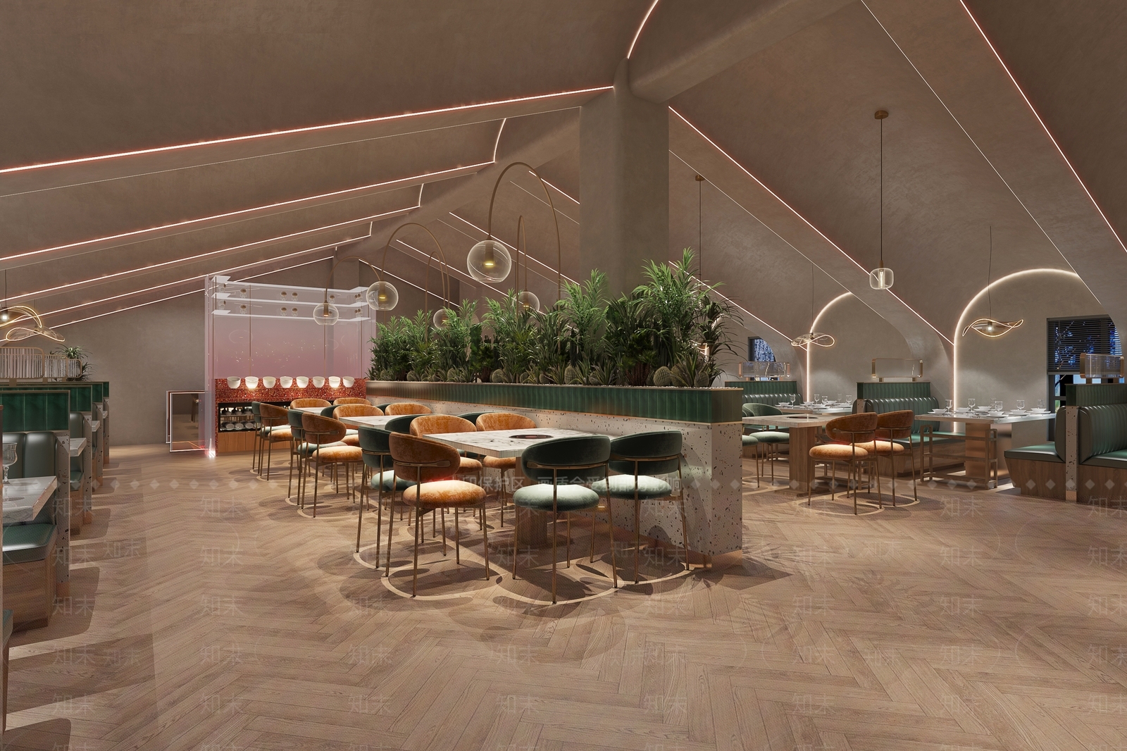 现代火锅店3D模型下载【ID:1127856723】