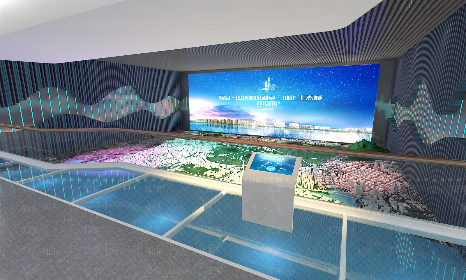 现代城市规划展厅3D模型下载【ID:1127879737】