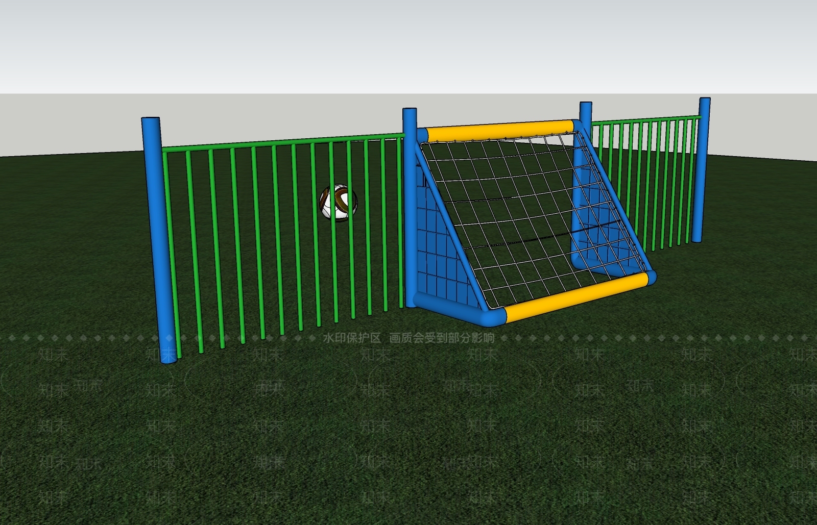 儿童足球门SU模型下载【ID:1127902390】