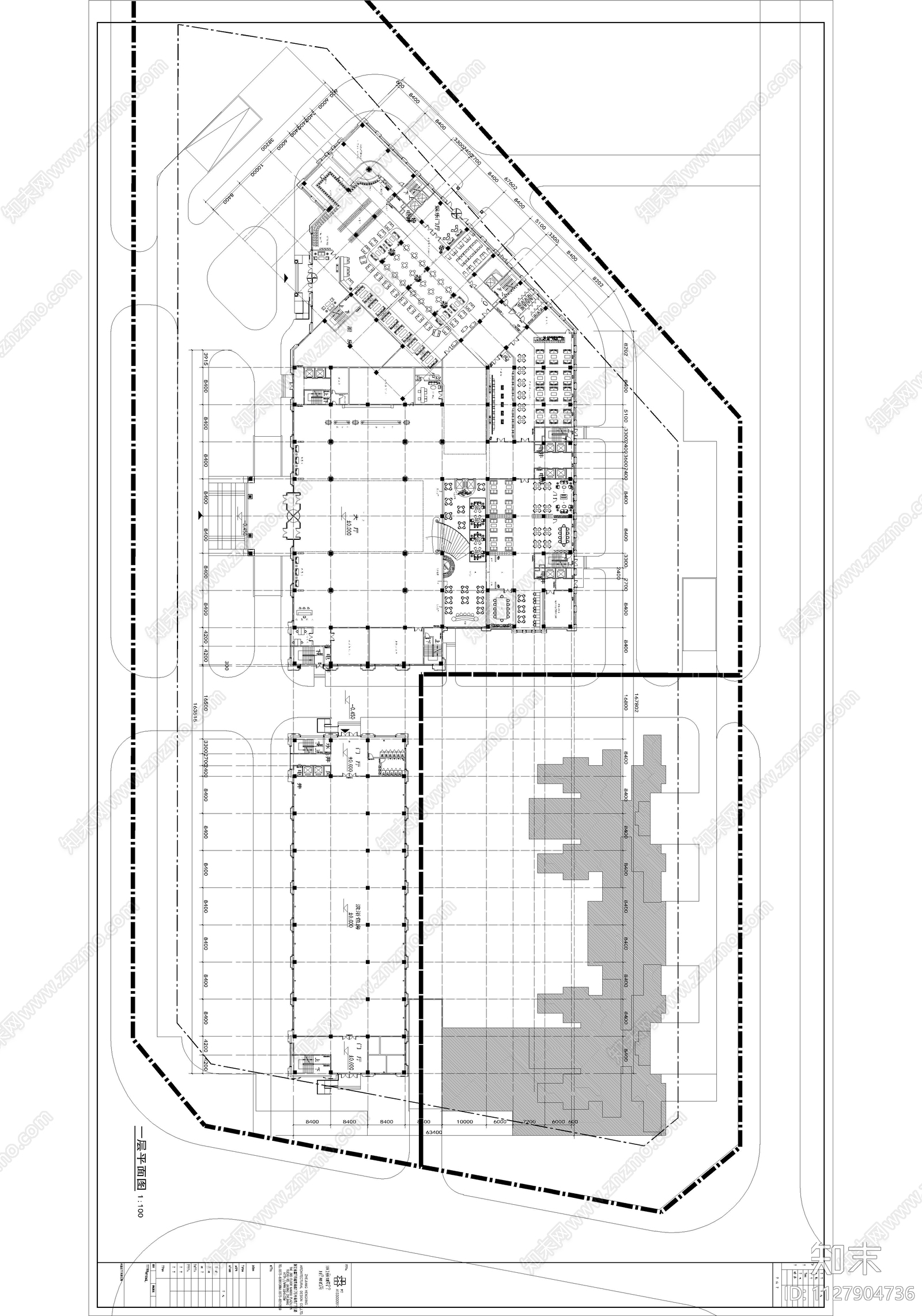 现代简约南洋国际酒店cad施工图下载【ID:1127904736】