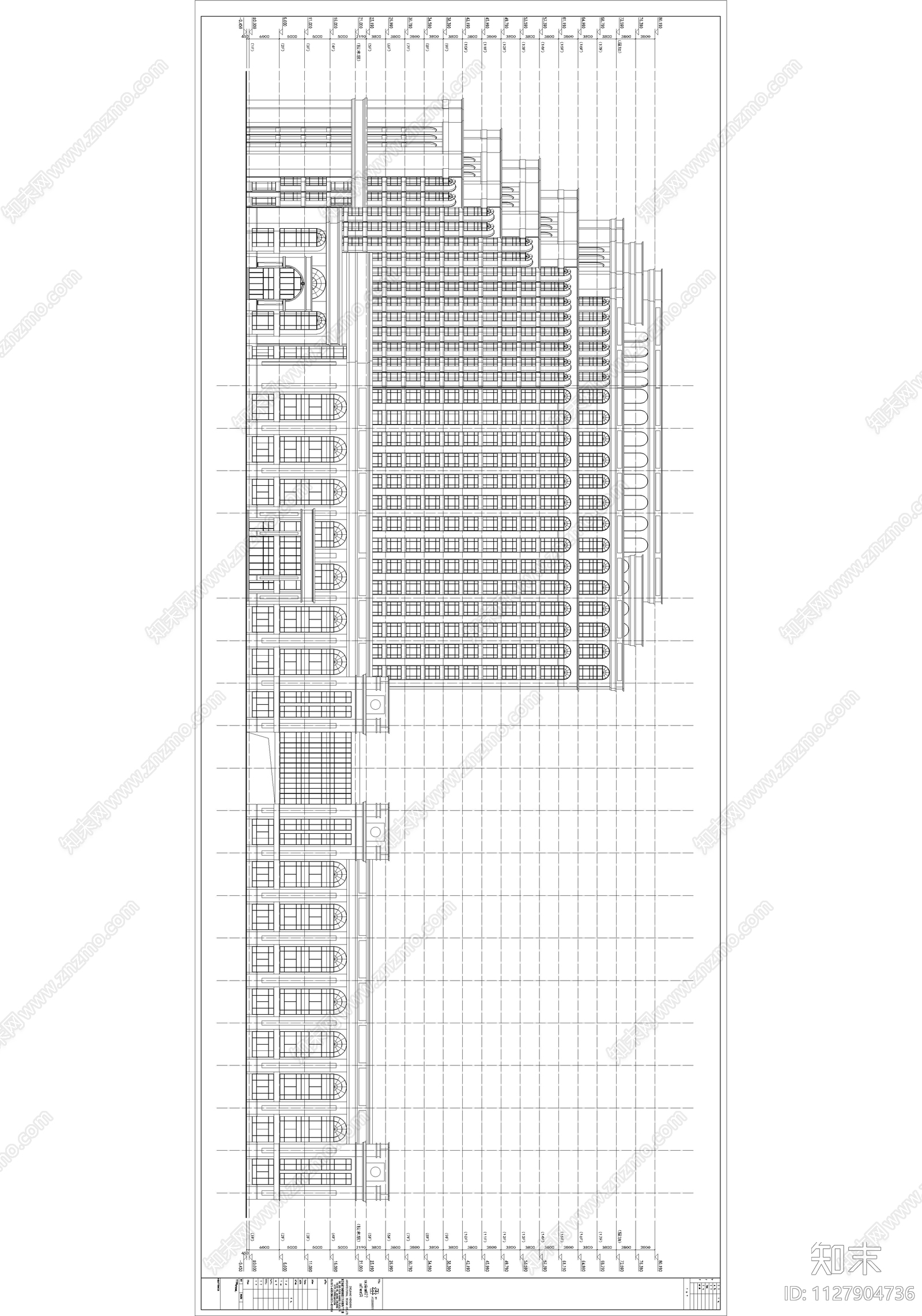 现代简约南洋国际酒店cad施工图下载【ID:1127904736】