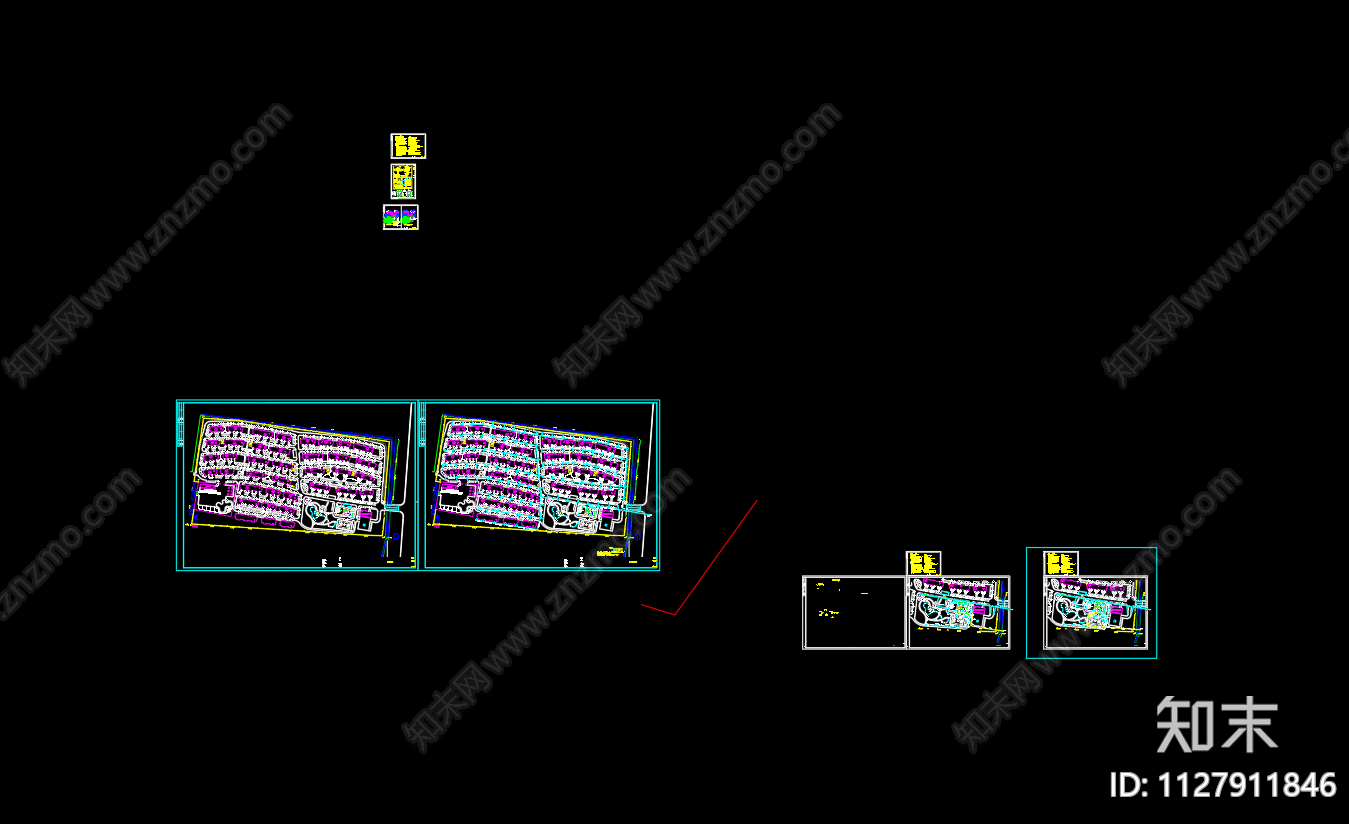 梁庙小区给排水施工图cad施工图下载【ID:1127911846】