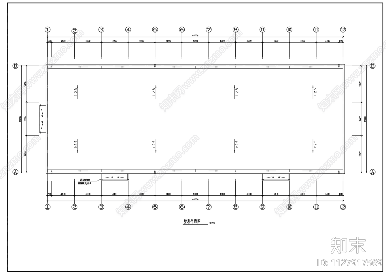 跨度15米8单层钢屋架厂房建筑结构施工图下载【ID:1127917569】