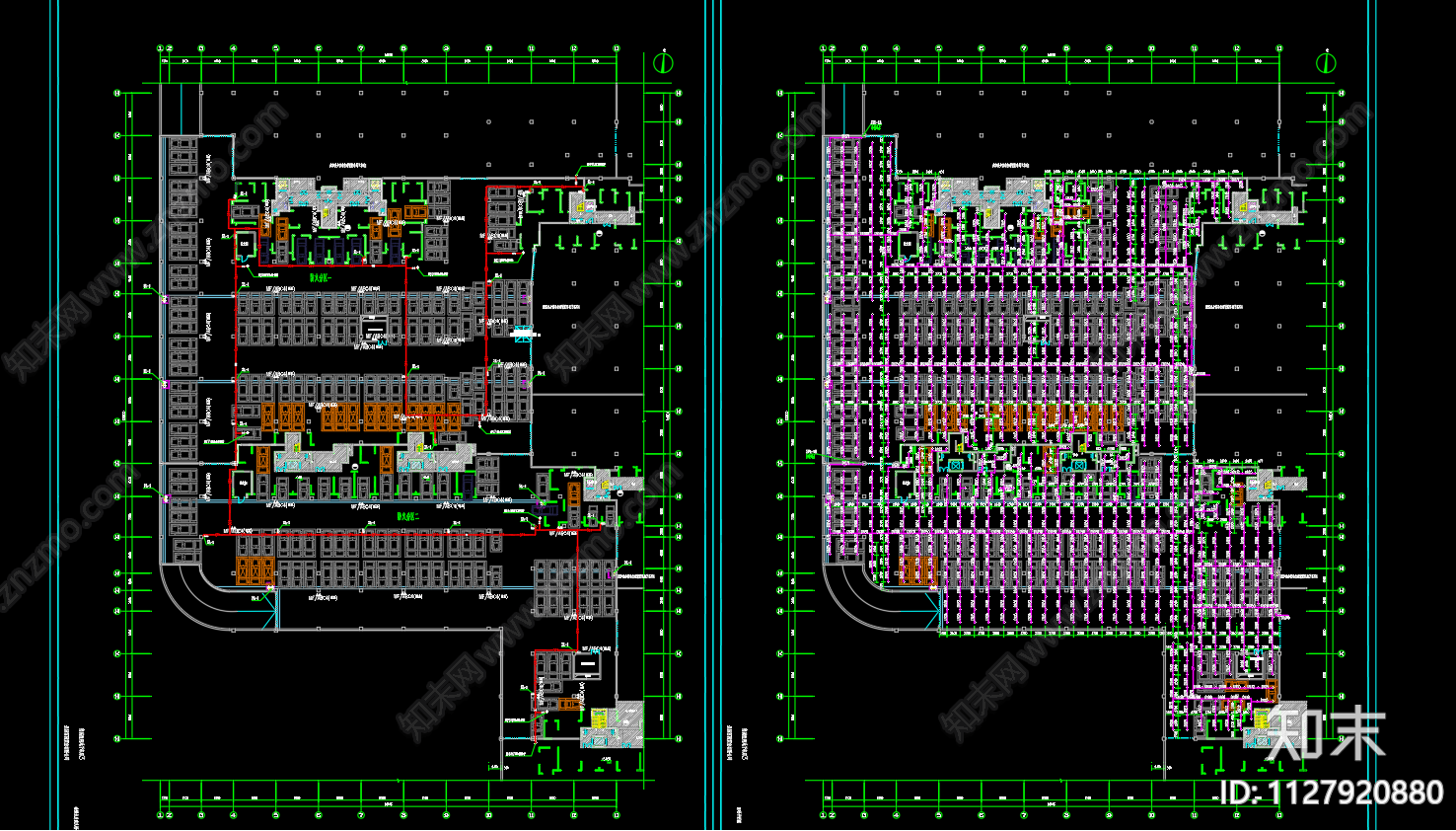 悦府地库给排水施工图下载【ID:1127920880】