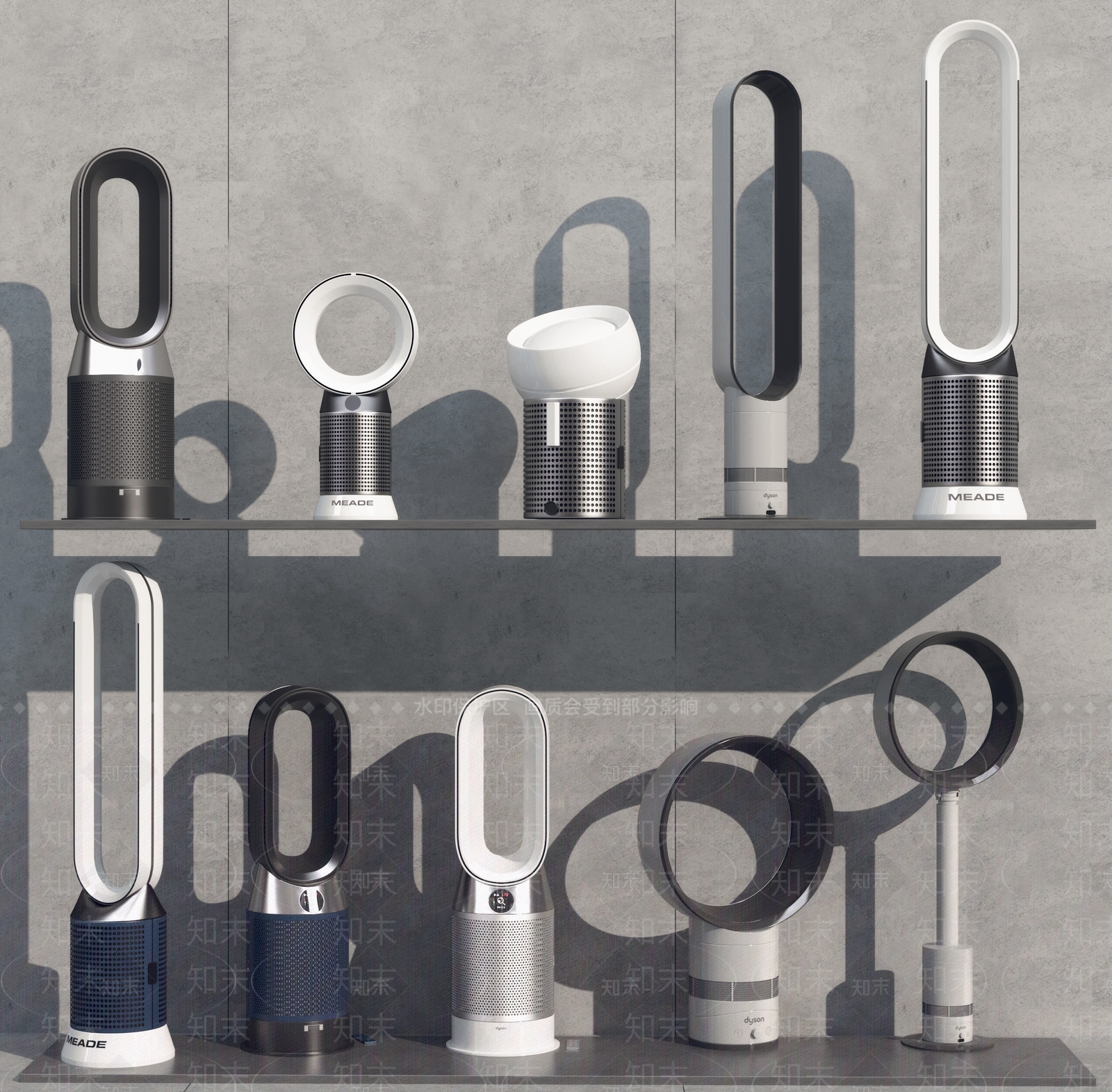 空气净化器3D模型下载【ID:1127942723】