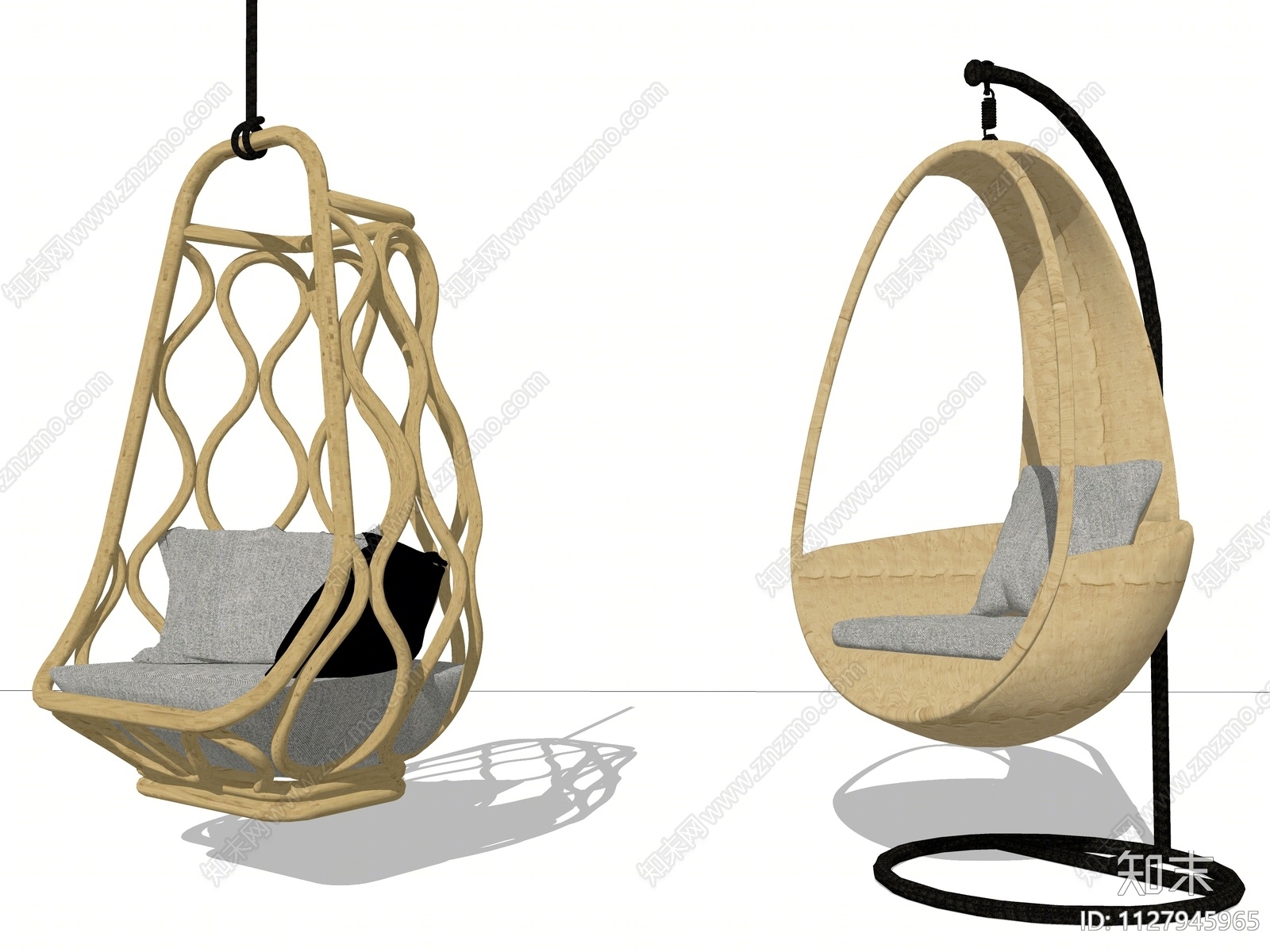 现代吊椅SU模型下载【ID:1127945965】