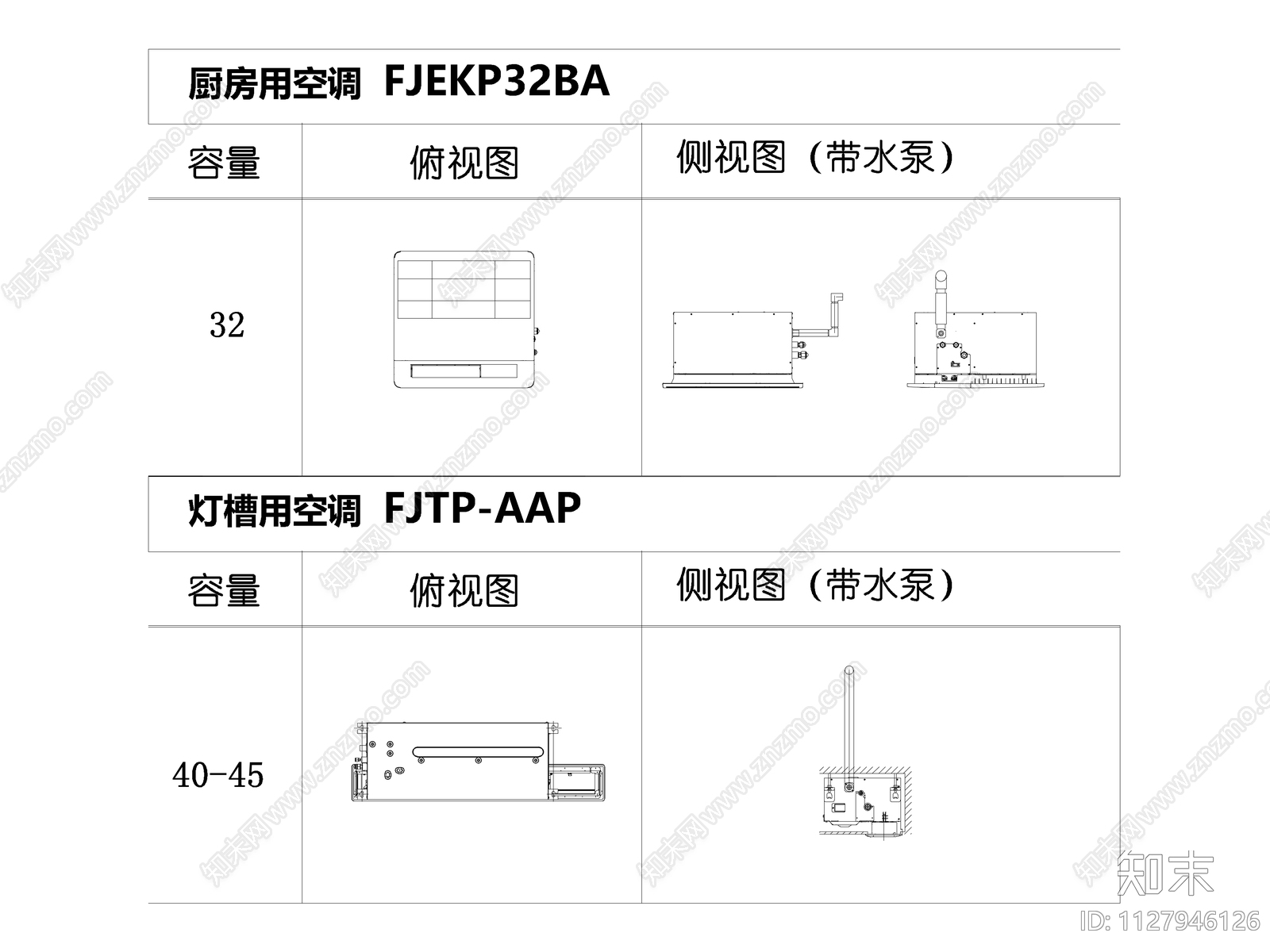 室内机施工图下载【ID:1127946126】