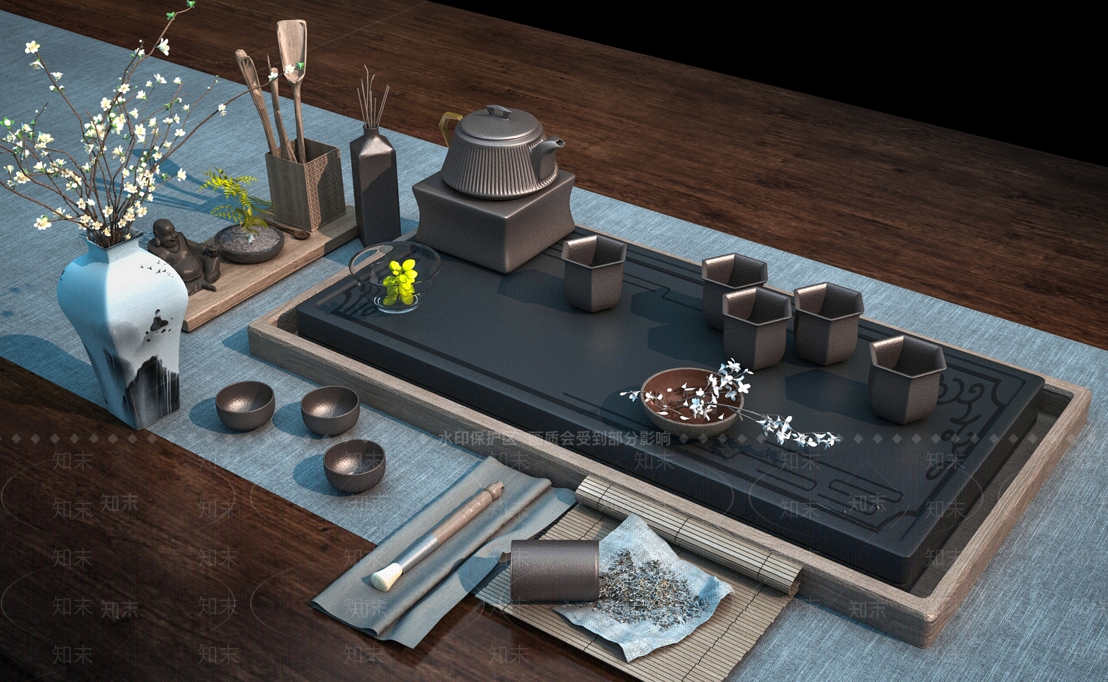 茶具SU模型下载【ID:1127965234】