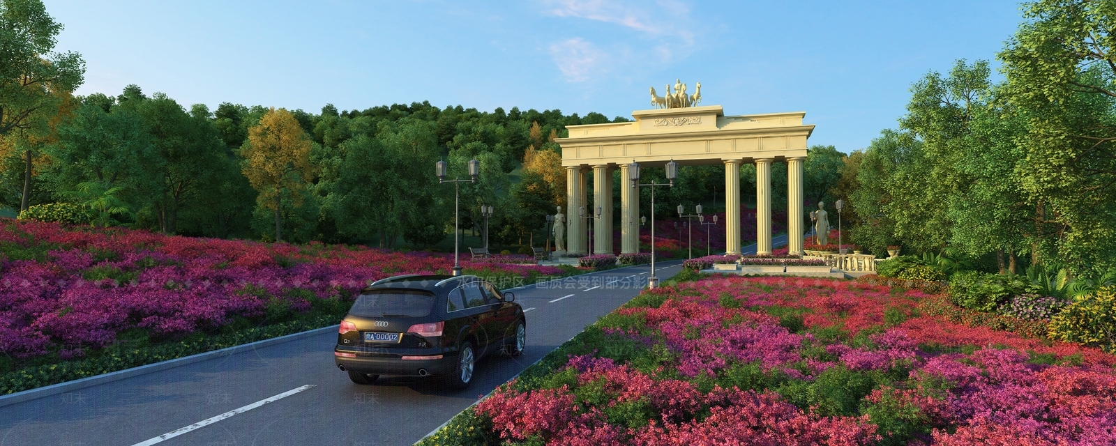 现代公园大门3D模型下载【ID:1127987493】