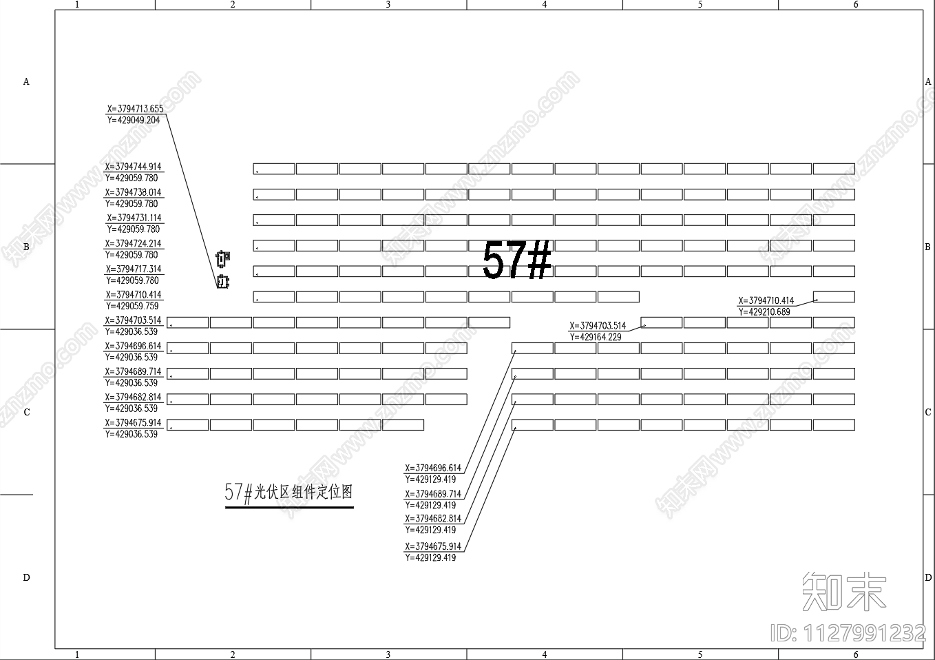 100MW山地光伏发电cad施工图下载【ID:1127991232】