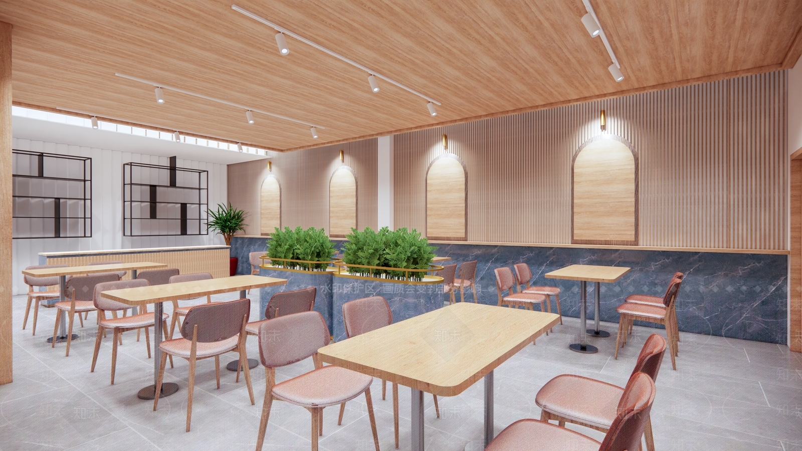 现代快餐店SU模型下载【ID:1127991452】