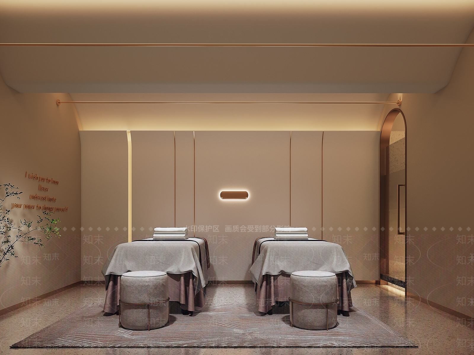 现代美发spa店包间3D模型下载【ID:1128010588】