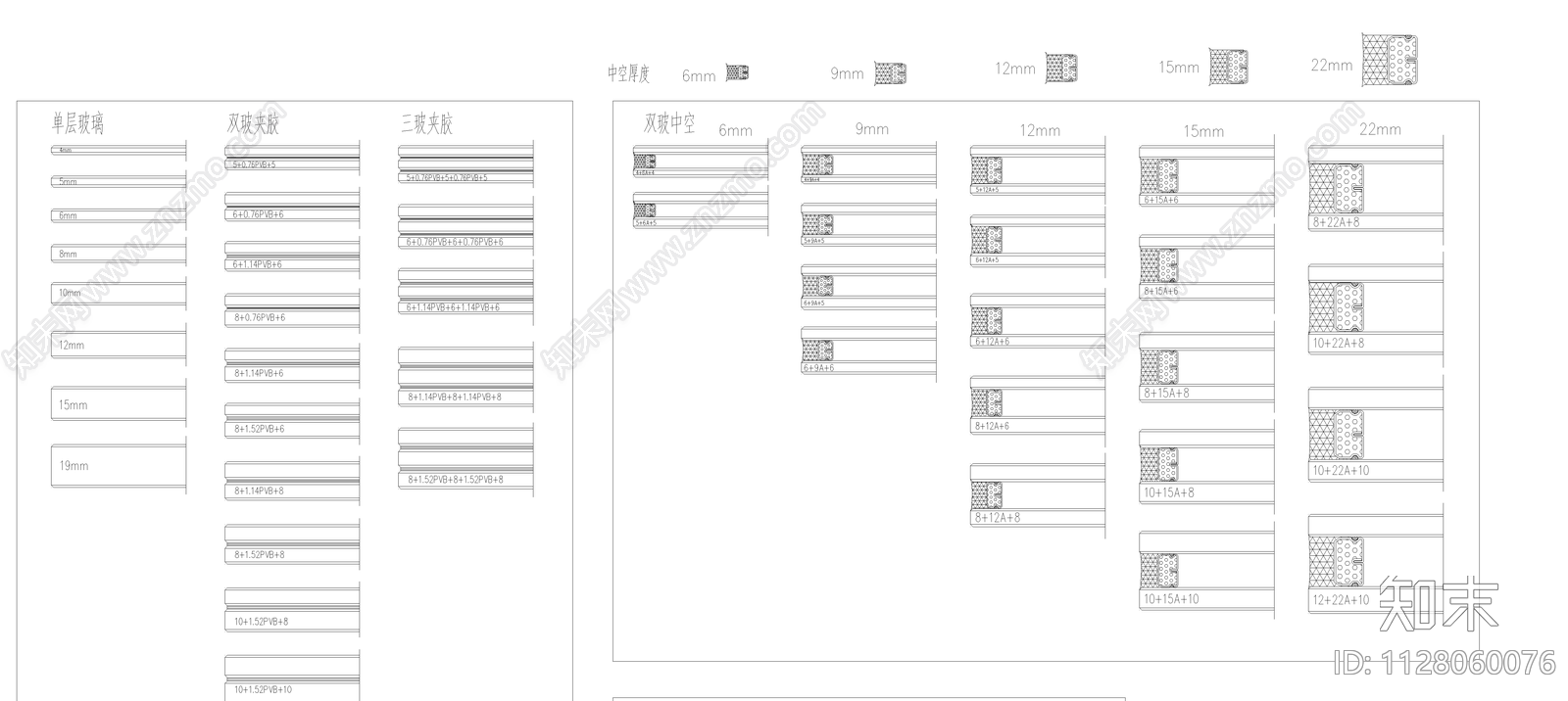 81种门窗幕墙玻璃动态图块CAD施工图下载【ID:1128060076】
