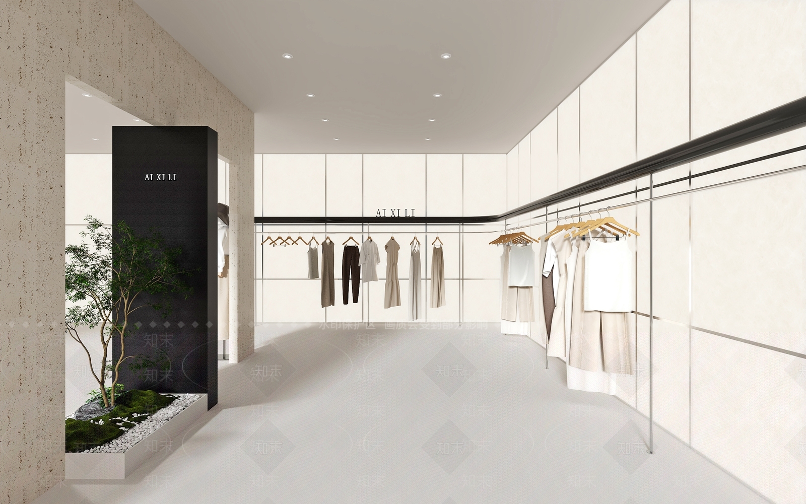 现代服装店SU模型下载【ID:1128012534】