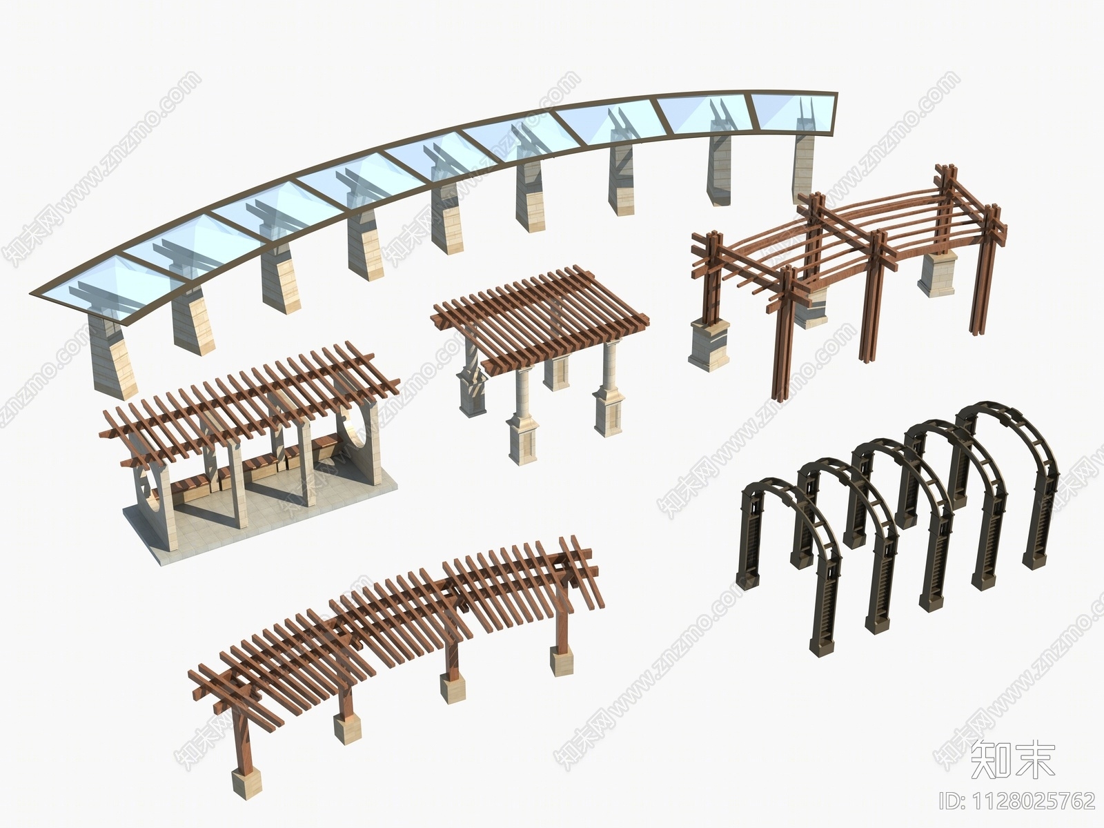 简欧廊架3D模型下载【ID:1128025762】