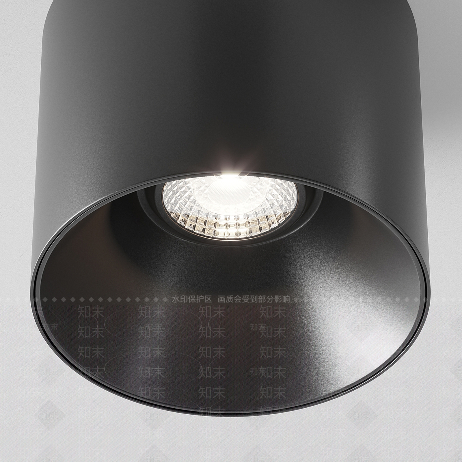 现代筒灯射灯3D模型下载【ID:1128029688】