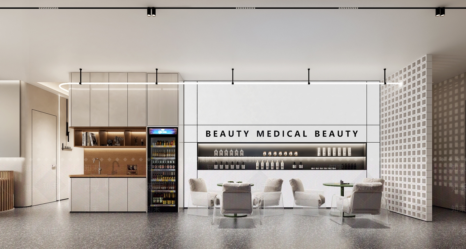 现代医疗美容院大厅3D模型下载【ID:1128031910】