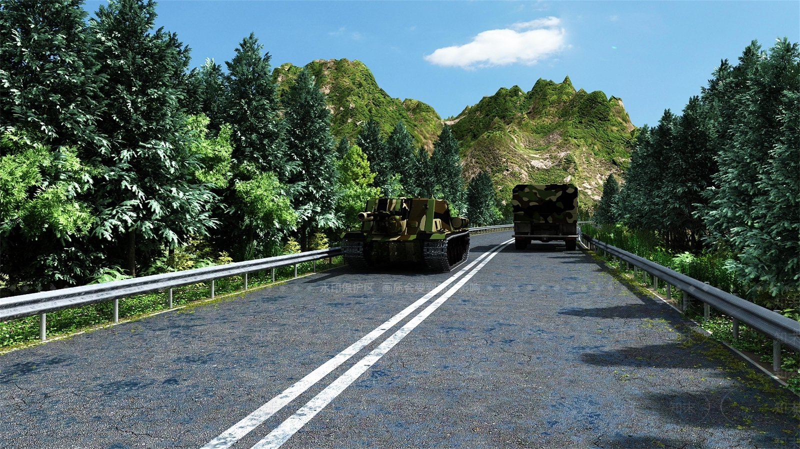 现代公路3D模型下载【ID:1128058068】