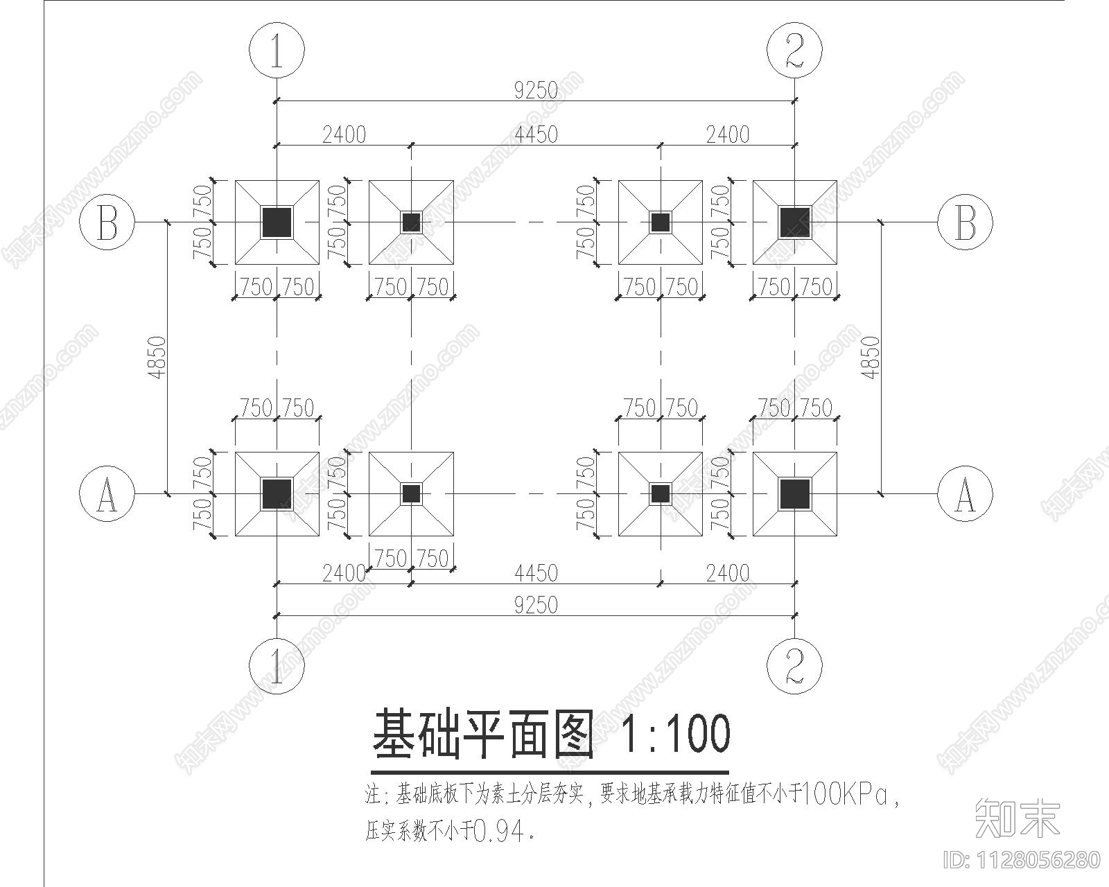 中式仿古水榭亭cad施工图下载【ID:1128056280】