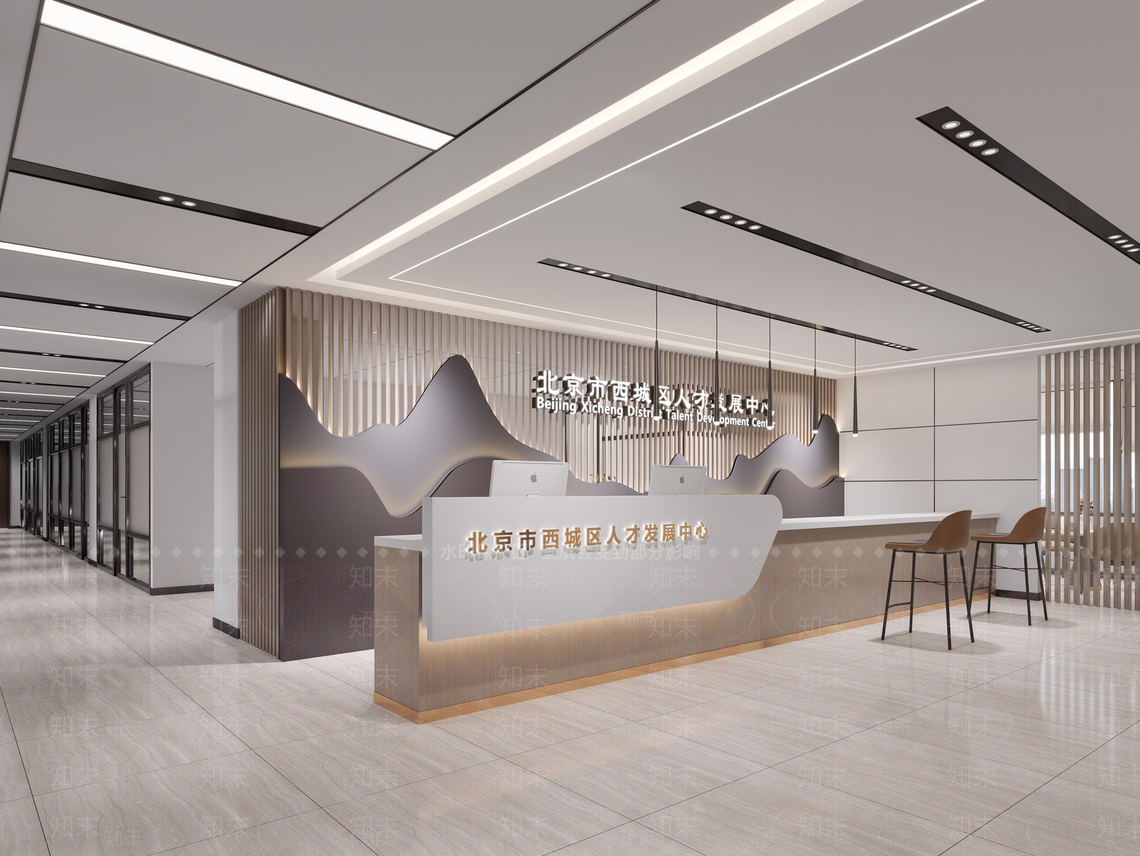 现代公司前台3D模型下载【ID:1128059503】