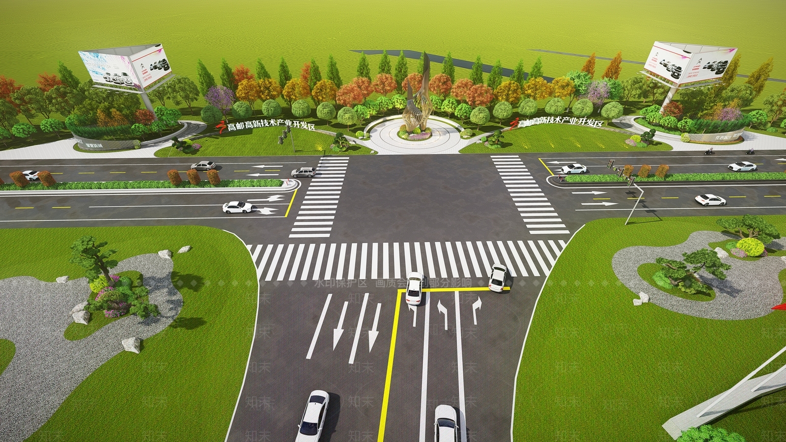 现代道路SU模型下载【ID:1128060283】
