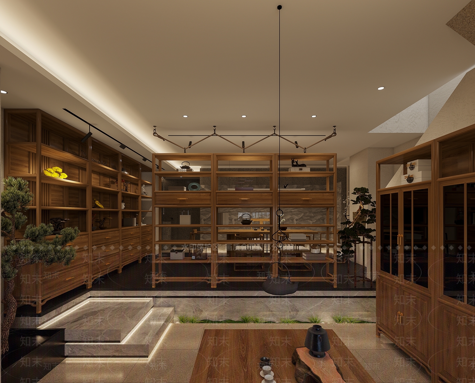 新中式灵芝专卖药店3D模型下载【ID:1128065480】