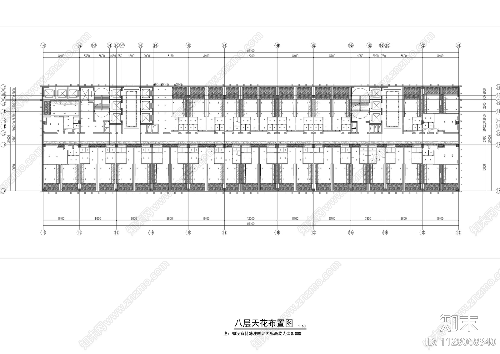 酒店客房平面图施工图下载【ID:1128068340】