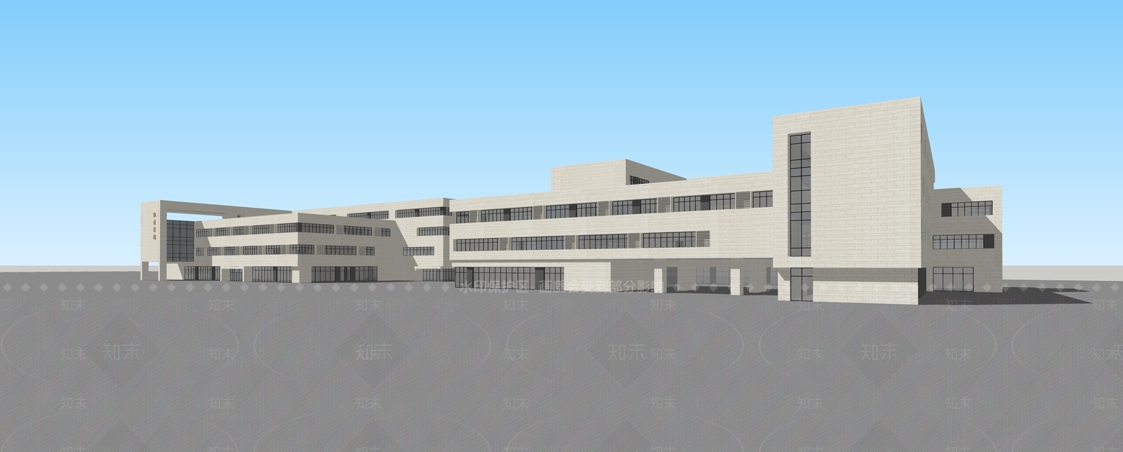 现代社区医院SU模型下载【ID:1128084498】