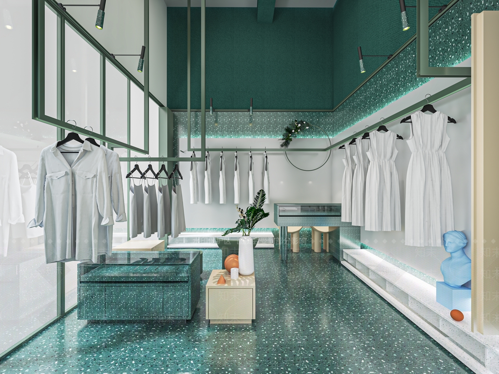 现代服装店SU模型下载【ID:1128088326】