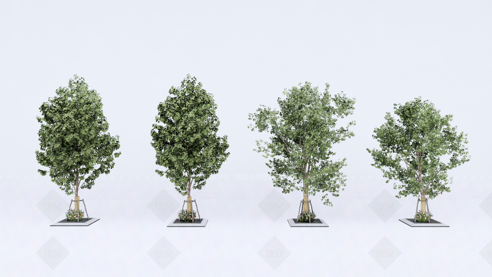 行道树SU模型下载【ID:1128099104】