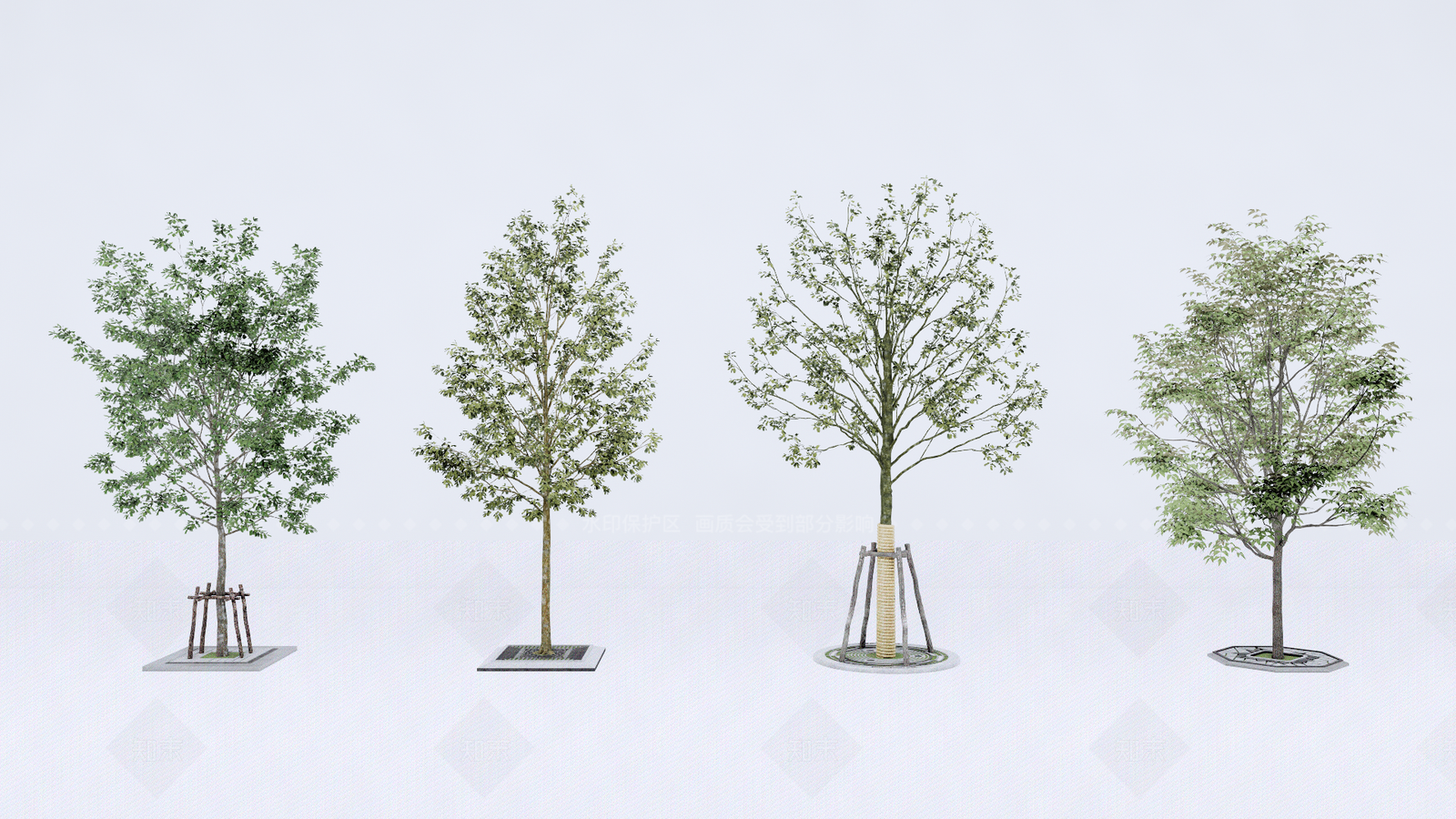行道树SU模型下载【ID:1128099119】
