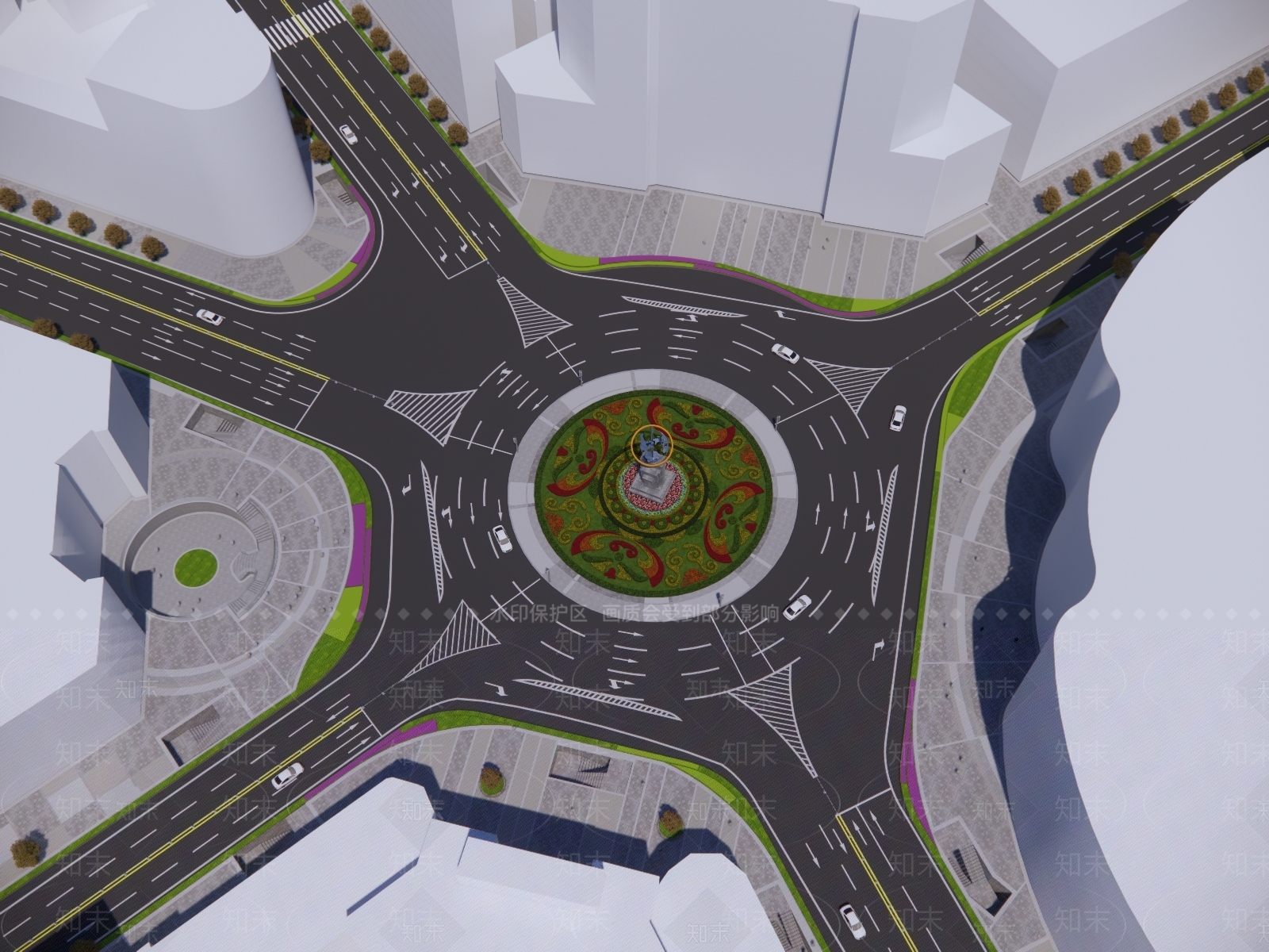 现代道路SU模型下载【ID:1128105229】