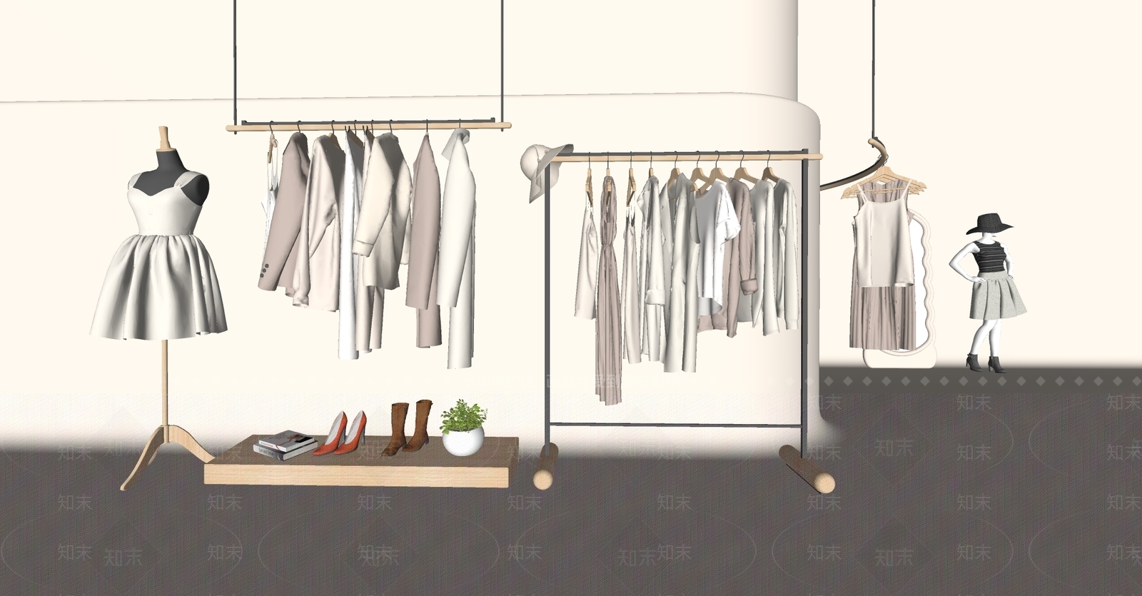 服装SU模型下载【ID:1128107634】