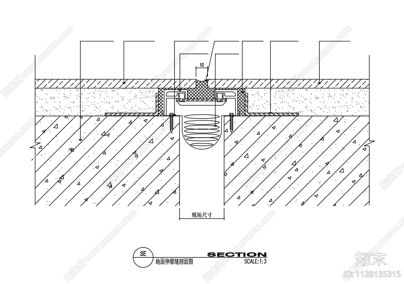 墙面节点图cad施工图下载【ID:1128135315】