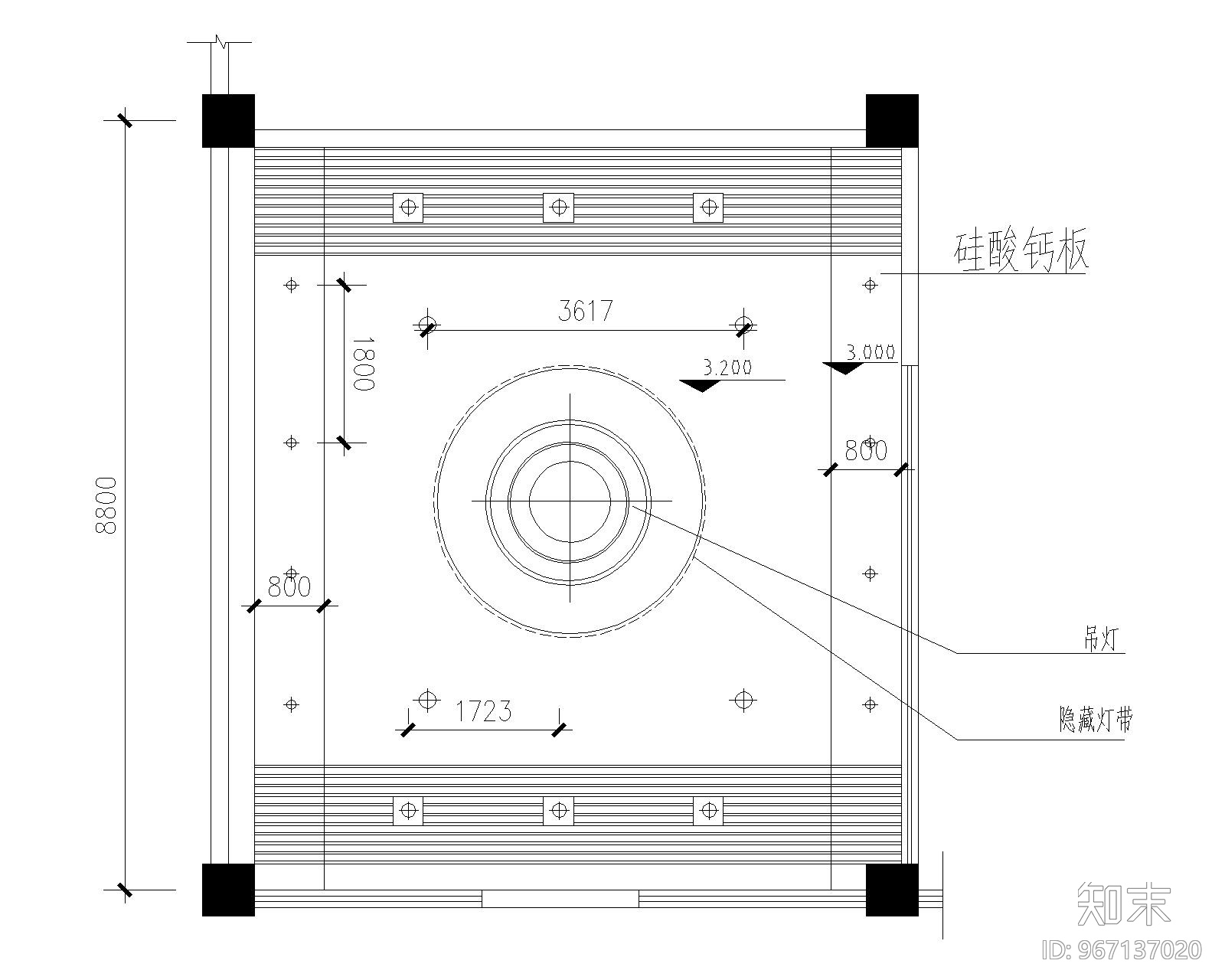 某办公室精装饰装修全套CAD施工图纸cad施工图下载【ID:967137020】