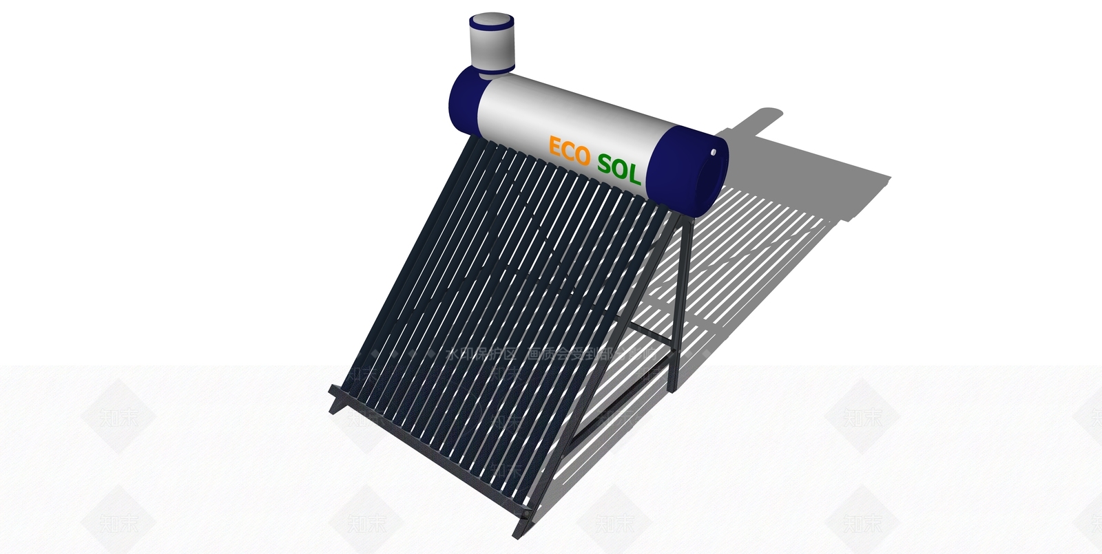 太阳能热水器SU模型下载【ID:1128164530】