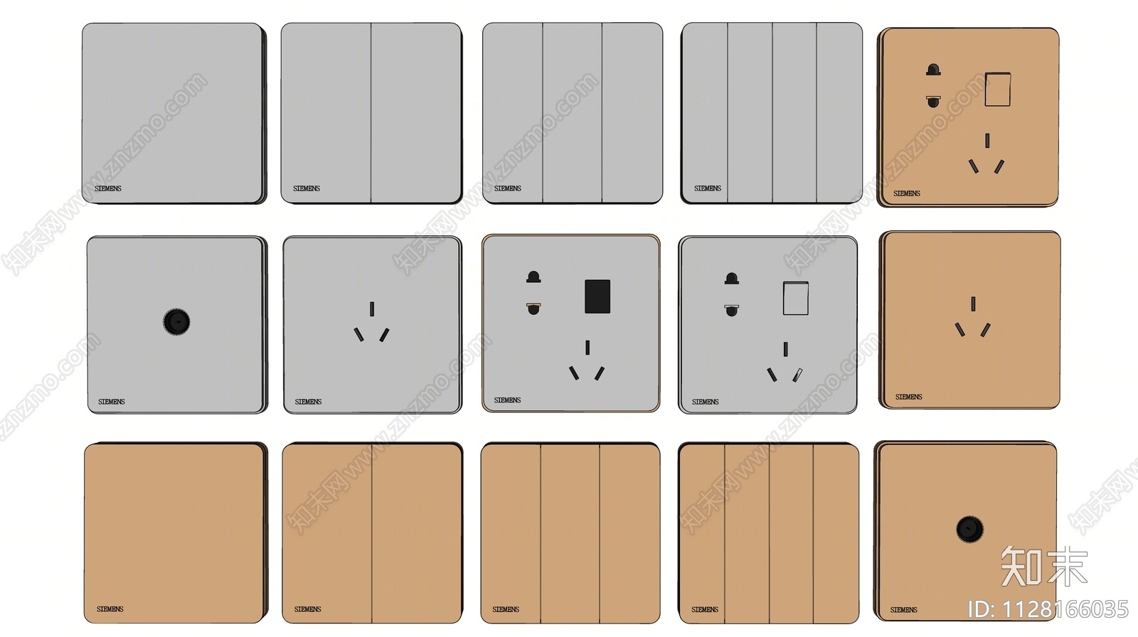 现代开关插座SU模型下载【ID:1128166035】