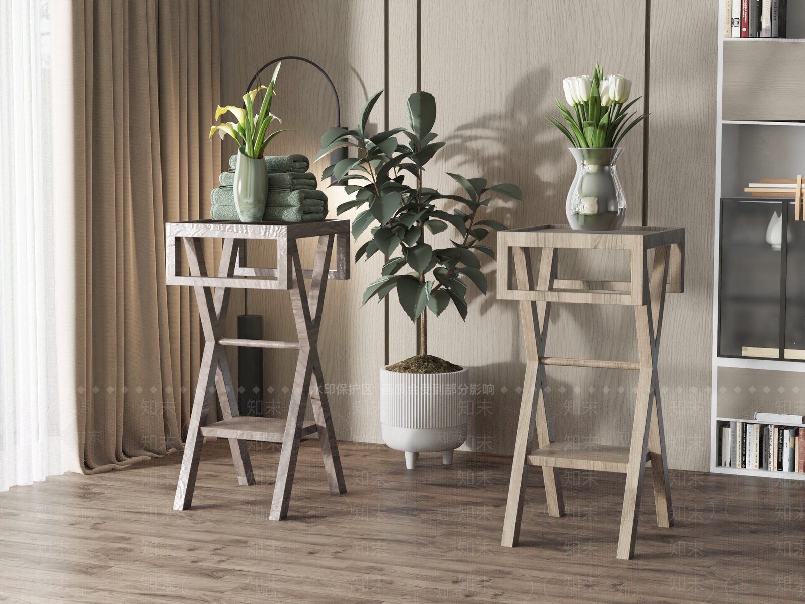 现代花架3D模型下载【ID:1128169419】