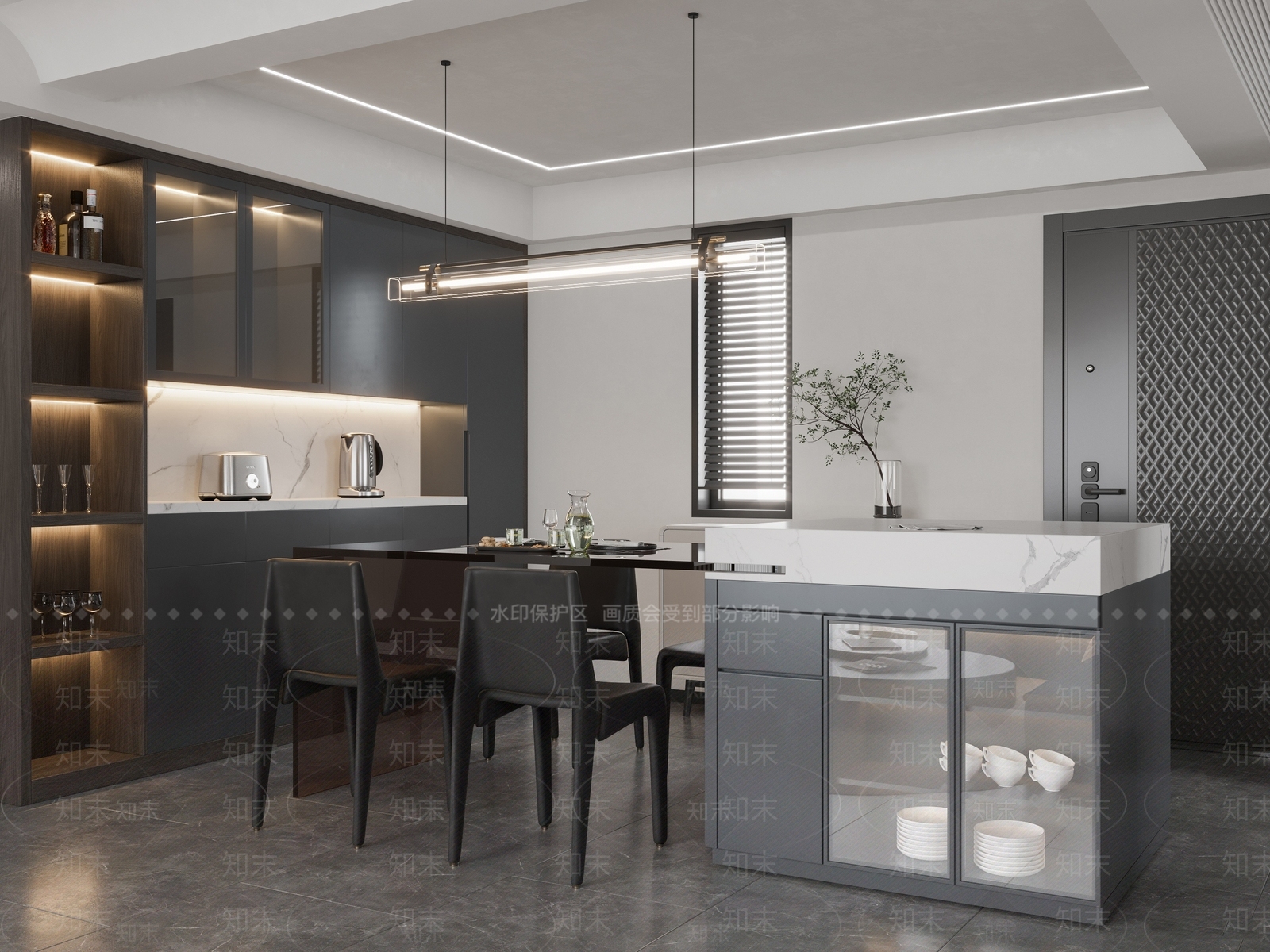 现代落地灯3D模型下载【ID:1221991065】