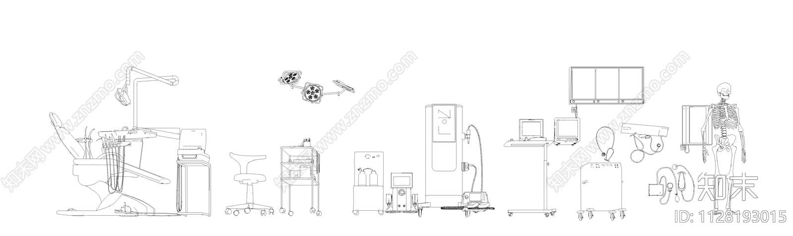 医疗器材器械设备cad施工图下载【ID:1128193015】