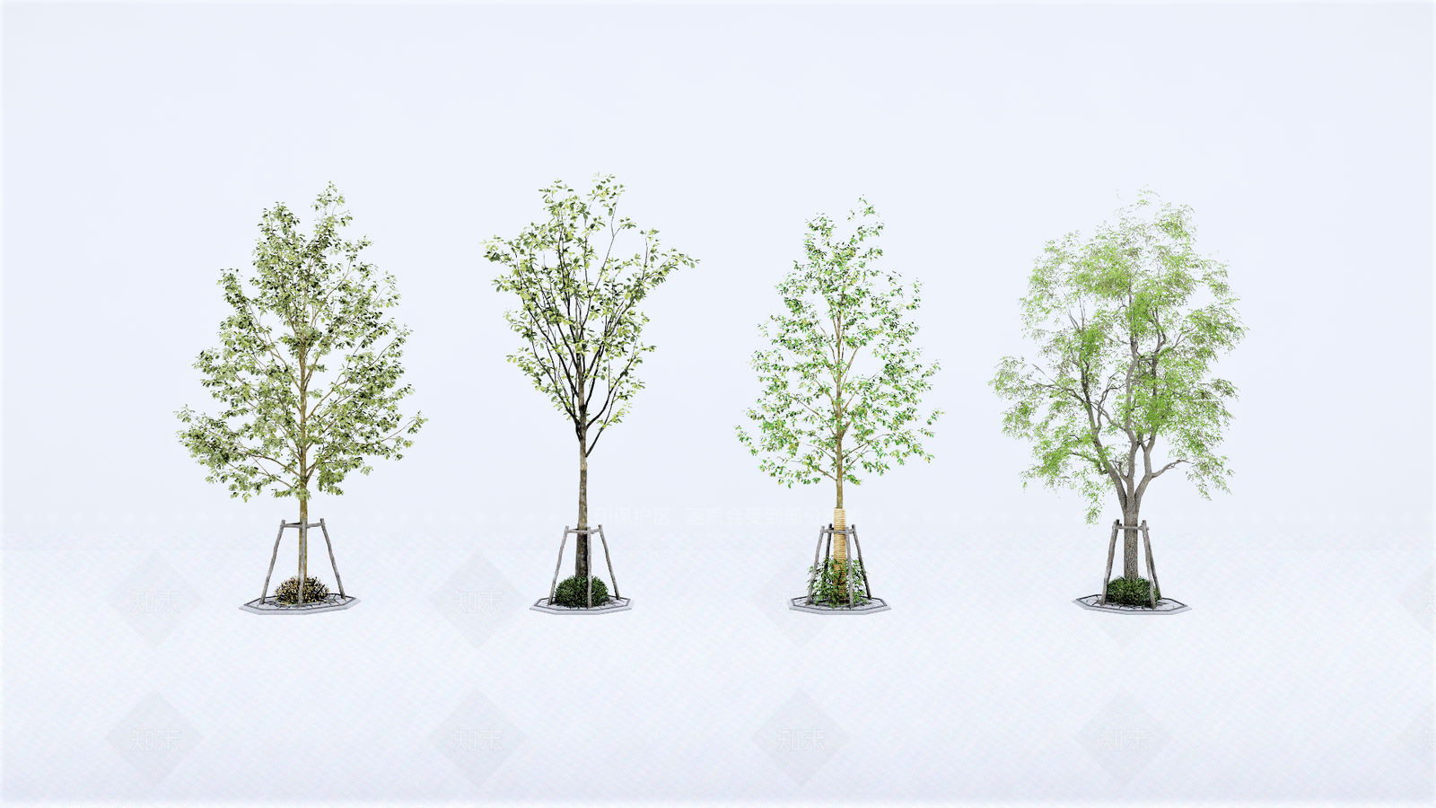 行道树SU模型下载【ID:1128197153】