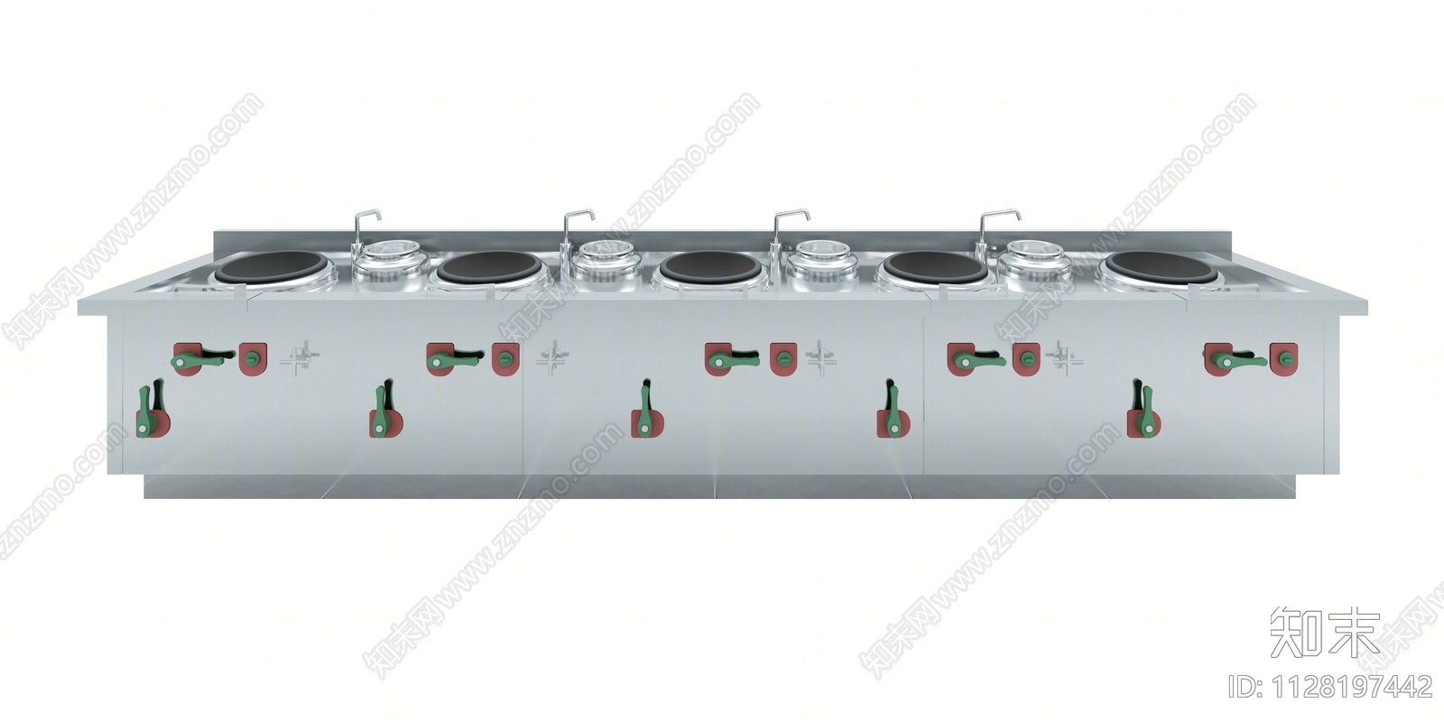 现代后厨灶具3D模型下载【ID:1128197442】