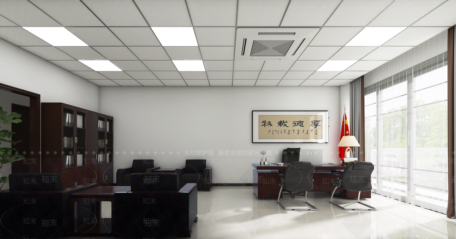 新中式政府办公室3D模型下载【ID:1128198676】
